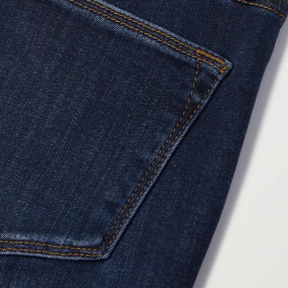 $240 FRAME 27 Le High Skinny High-rise Jeans Dark-blue Faded - Picture 4 of 5